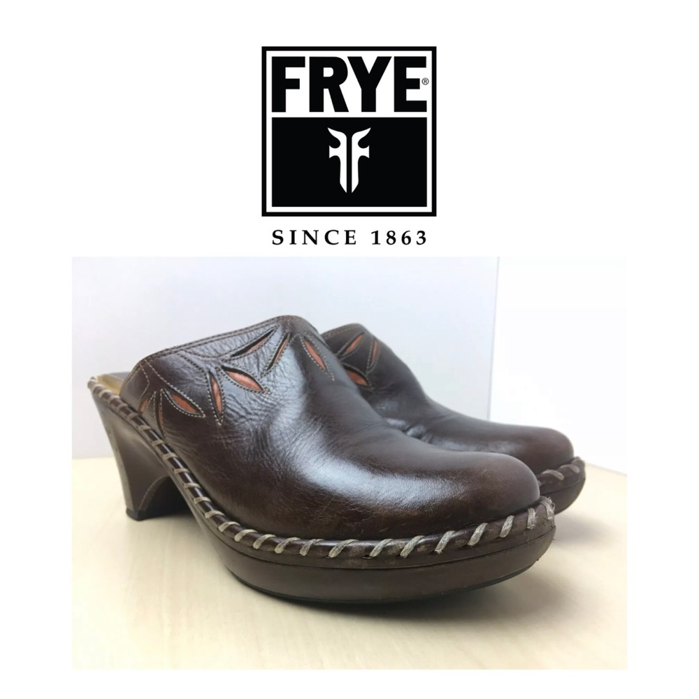 NEW!!! FRYE Berry Charlotte Flower Clogs
